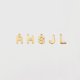 Alphabet letter pendant necklace Initial Pendants BlackSugar - Best Online Jewelry Shop West Los Angeles